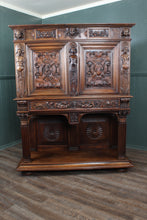 Load image into Gallery viewer, Fantastic Carved Walnut  French Renaissance Revival Cabinet c.1830
