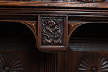 Load image into Gallery viewer, Fantastic Carved Walnut  French Renaissance Revival Cabinet c.1830