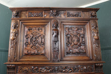Load image into Gallery viewer, Fantastic Carved Walnut  French Renaissance Revival Cabinet c.1830