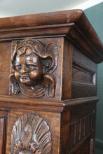 Load image into Gallery viewer, Fantastic Carved Walnut  French Renaissance Revival Cabinet c.1830