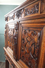 Load image into Gallery viewer, Fantastic Carved Walnut  French Renaissance Revival Cabinet c.1830