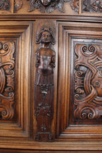 Load image into Gallery viewer, Fantastic Carved Walnut  French Renaissance Revival Cabinet c.1830