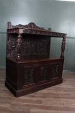 Load image into Gallery viewer, Handcarved 1830s Continental Oak Cabinet