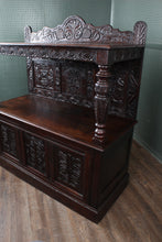 Load image into Gallery viewer, Handcarved 1830s Continental Oak Cabinet