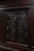 Load image into Gallery viewer, Handcarved 1830s Continental Oak Cabinet