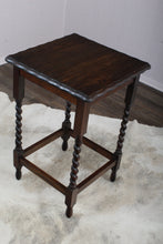 Load image into Gallery viewer, English Oak Barley Twist Occasional Table c.1900