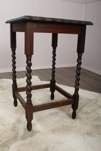 Load image into Gallery viewer, English Oak Barley Twist Occasional Table c.1900