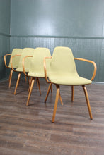 Load image into Gallery viewer, Set of 4 English Bentwood Dining Chairs by "Ton" c.1960