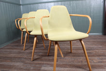 Load image into Gallery viewer, Set of 4 English Bentwood Dining Chairs by "Ton" c.1960