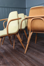 Load image into Gallery viewer, Set of 4 English Bentwood Dining Chairs by "Ton" c.1960