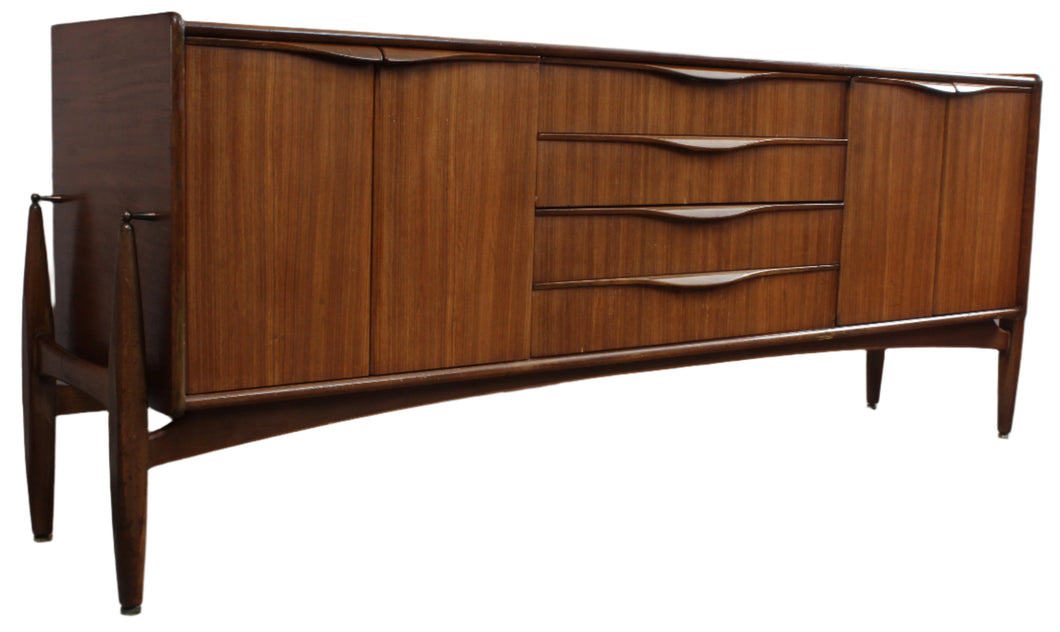 English Elliots of Newbury Zebrano Credenza c.1960