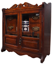 Load image into Gallery viewer, English Oak Tobacco Cabinet c.1900