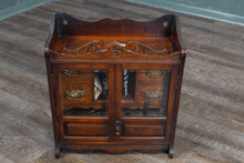 Load image into Gallery viewer, English Oak Tobacco Cabinet c.1900