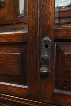 Load image into Gallery viewer, English Oak Tobacco Cabinet c.1900