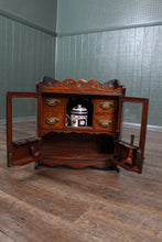 Load image into Gallery viewer, English Oak Tobacco Cabinet c.1900