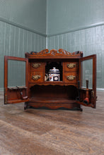 Load image into Gallery viewer, English Oak Tobacco Cabinet c.1900