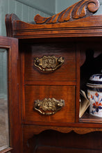 Load image into Gallery viewer, English Oak Tobacco Cabinet c.1900