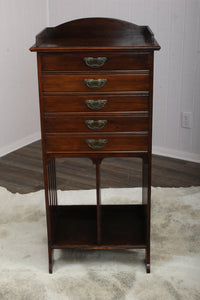 English Mahogany Music Cabinet c.1900