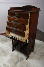 Load image into Gallery viewer, English Mahogany Music Cabinet c.1900