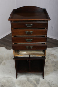 English Mahogany Music Cabinet c.1900