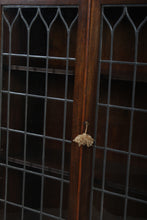 Load image into Gallery viewer, English Mahogany Leaded Glass Bookcase c.1900