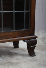 Load image into Gallery viewer, English Mahogany Leaded Glass Bookcase c.1900