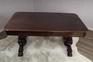 A Handsome Single Drawered English Rosewood Desk c.1880