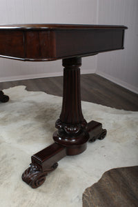 A Handsome Single Drawered English Rosewood Desk c.1880