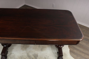 A Handsome Single Drawered English Rosewood Desk c.1880