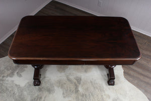 A Handsome Single Drawered English Rosewood Desk c.1880