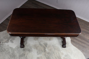 A Handsome Single Drawered English Rosewood Desk c.1880