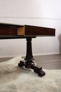 A Handsome Single Drawered English Rosewood Desk c.1880