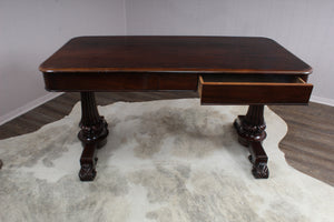 A Handsome Single Drawered English Rosewood Desk c.1880