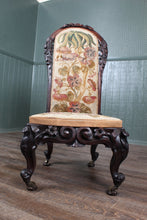 Load image into Gallery viewer, English Heavily Carved Mahogany Prie Dieu c.1880