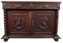 Load image into Gallery viewer, French Oak Carved Cabinet c.1890