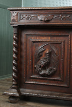 Load image into Gallery viewer, French Oak Carved Cabinet c.1890