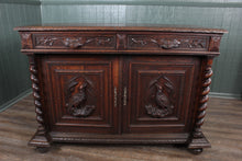 Load image into Gallery viewer, French Oak Carved Cabinet c.1890