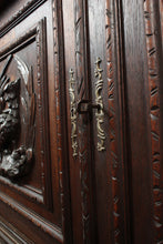 Load image into Gallery viewer, French Oak Carved Cabinet c.1890