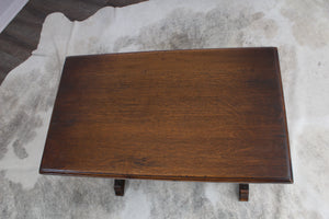 English Oak Occasional Table/Magazine Holder