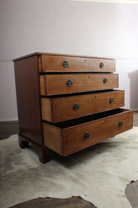 English Marquetry Four Drawer Chest c.1890