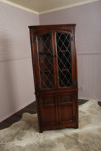 Load image into Gallery viewer, English Oak Corner Cabinet