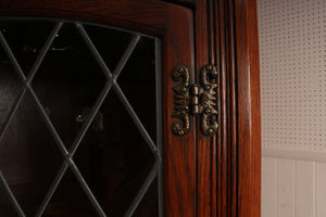 English Oak Corner Cabinet