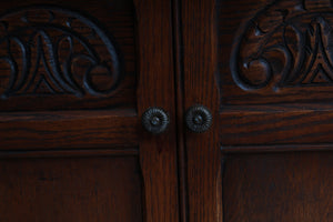 English Oak Corner Cabinet