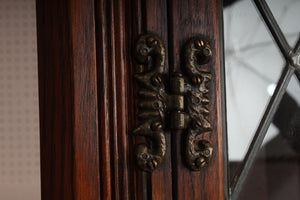 English Oak Corner Cabinet