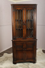 Load image into Gallery viewer, English Oak Corner Cabinet