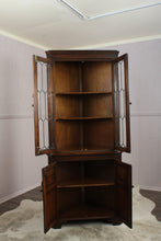 Load image into Gallery viewer, English Oak Corner Cabinet