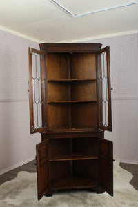 English Oak Corner Cabinet