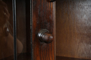 English Oak Corner Cabinet