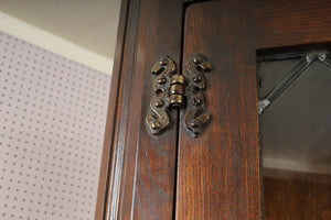 English Oak Corner Cabinet