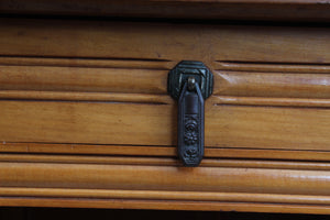 French Marble Top Fruitwood Chevet c.1890